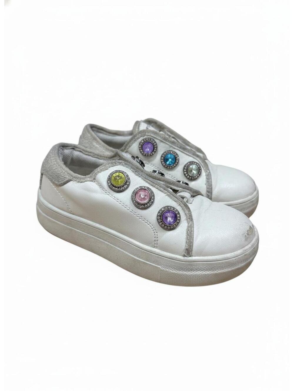 Kurt Geiger Toddler Girls Jewel Studded Mini Laney Octavia Tennis Shoes Size 10